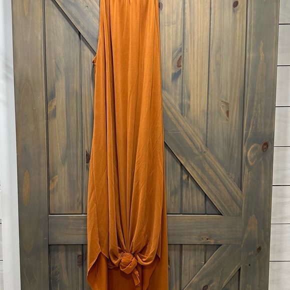 Woman’s Double Zero Yellow Maxi dress Large - Picture 2 of 2